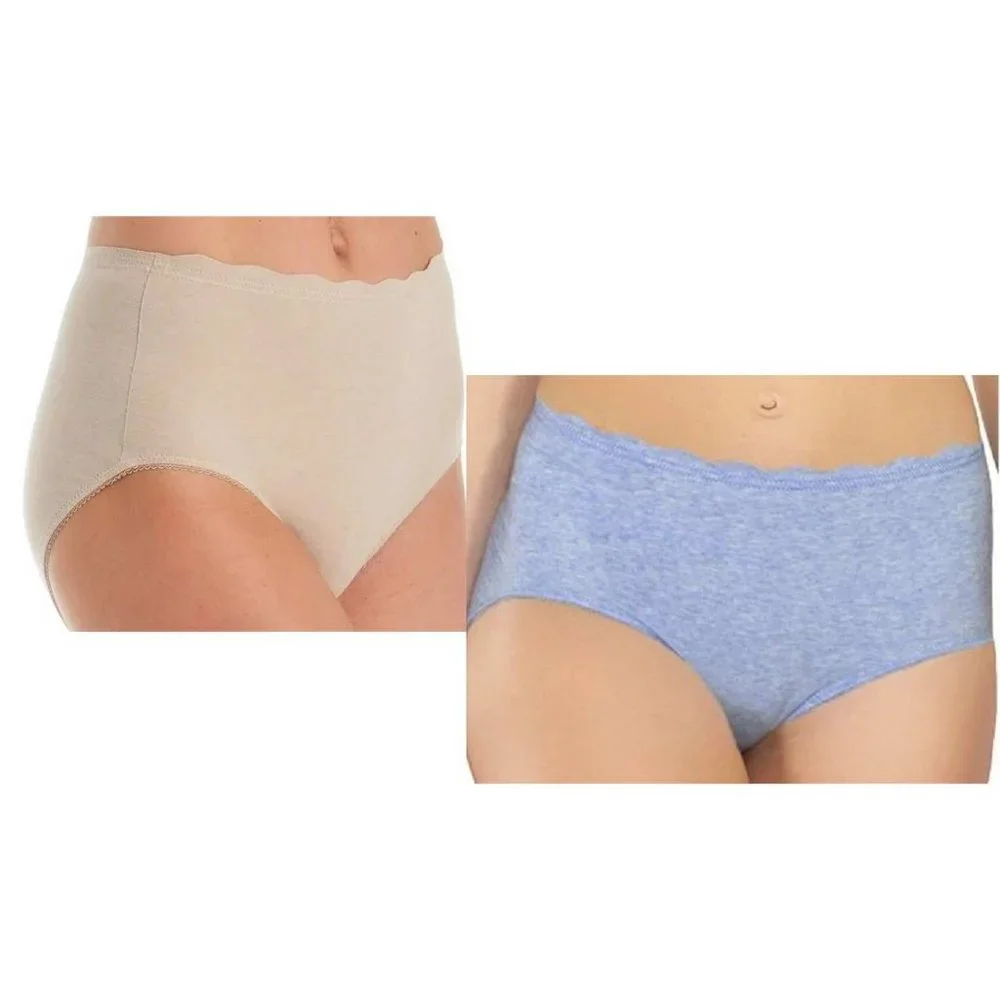 Rhonda Shear Lightweight Melange Brief Panty SMALL